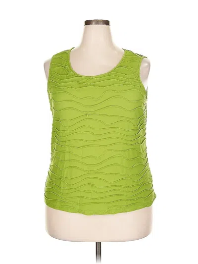 Pre-owned Jm Collection Sleeveless T-shirt In Green
