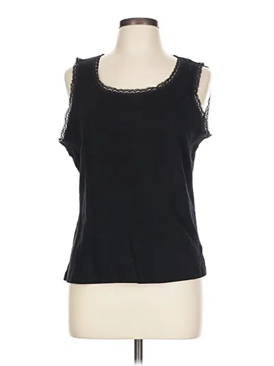 Pre-owned Jm Collection Sleeveless T-shirt In Black