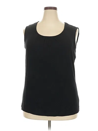 Pre-owned Jm Collection Sleeveless T-shirt In Black