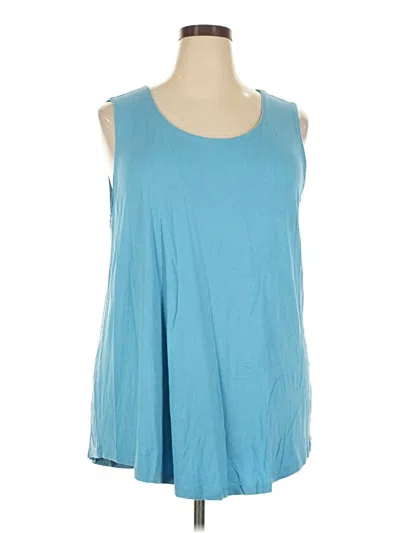 Pre-owned Jm Collection Sleeveless T-shirt In Blue