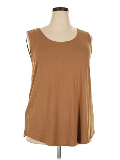 Jm Collection Sleeveless T-shirt In Red