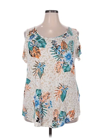 Pre-owned Jm Collection Sleeveless T-shirt In Ivory