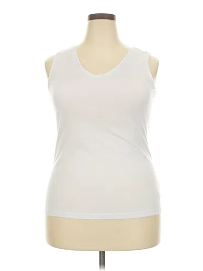 Pre-owned Jm Collection Sleeveless T-shirt In White
