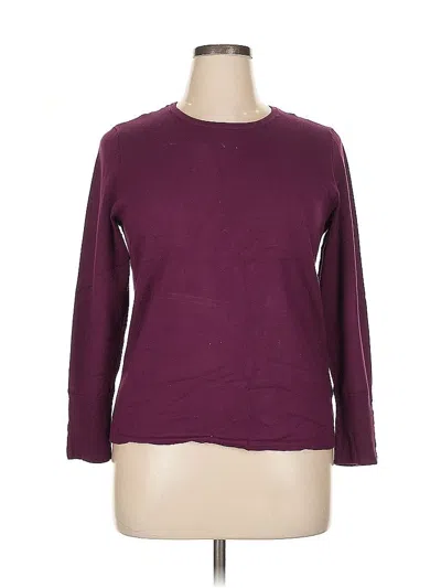 Pre-owned Jm Collection Sweatshirt In Purple