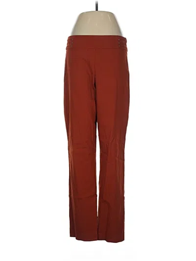 Pre-owned Jm Collection Track Pants In Burgundy