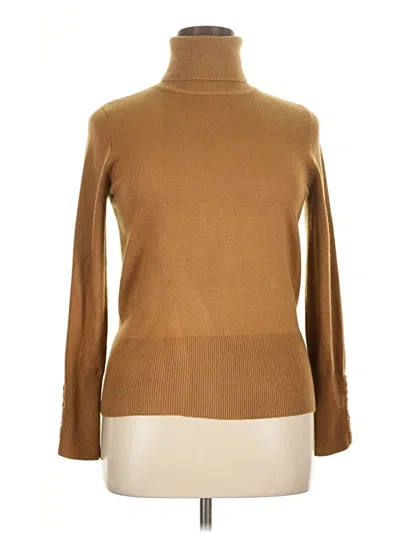 Pre-owned Jm Collection Turtleneck Sweater In Brown