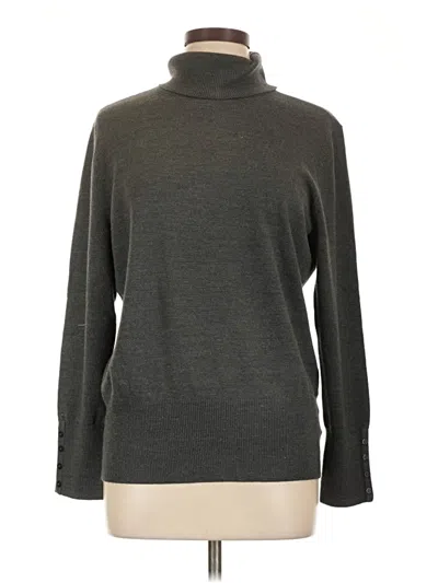 Pre-owned Jm Collection Turtleneck Sweater In Gray