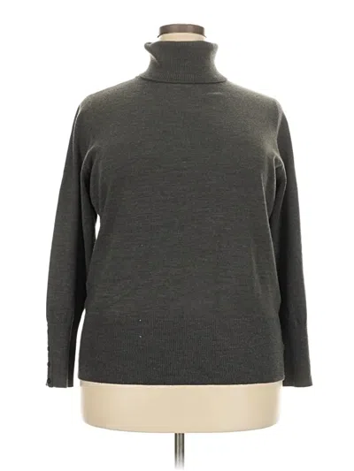 Pre-owned Jm Collection Turtleneck Sweater In Gray