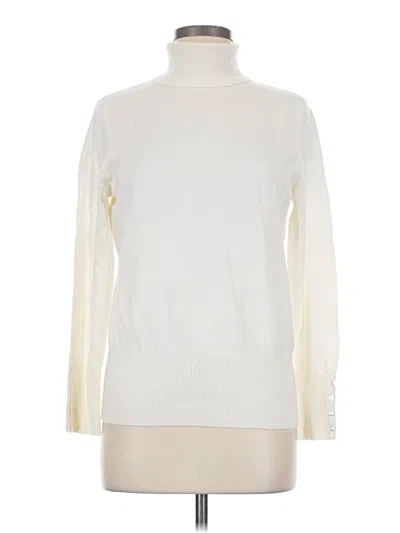 Pre-owned Jm Collection Turtleneck Sweater In Ivory