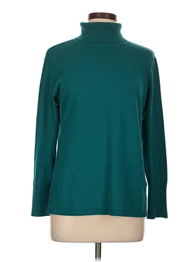 Pre-owned Jm Collection Turtleneck Sweater In Teal