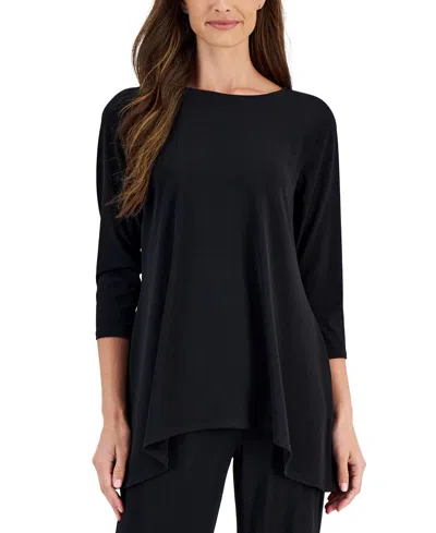 JM COLLECTION WOMEN'S 3/4-SLEEVE KNIT TOP, REGULAR & PETITES, EXCLUSIVELY AT MACY'S