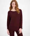Jm Collection Women's Boat-neck Dolman-sleeve Sweater, Macy's Exclusive In Multi