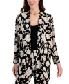 JM COLLECTION WOMEN'S PRINTED OPEN-FRONT CARDIGAN, CREATED FOR MACY'S