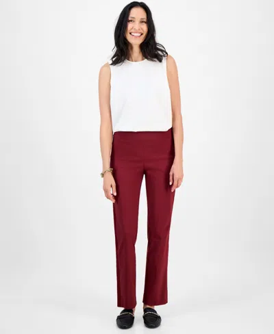 Jm Collection Women's Lace Side Panel Pull-on Pants In Multi