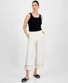 Jm Collection Women's Metallic-trim Pull-on Capri Pants, Exclusively At Macy's