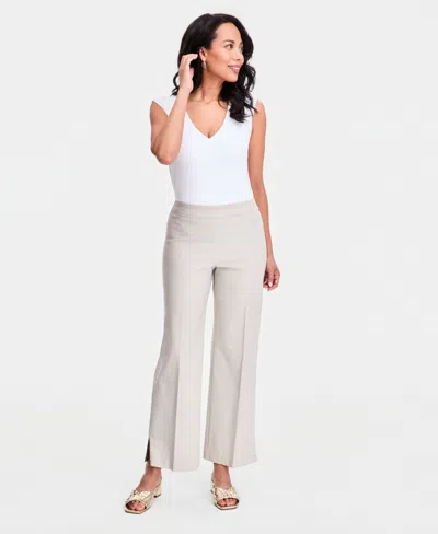 Jm Collection Women's Mid-rise Pull-on Wide-leg Pants, Macy's Exclusive In White