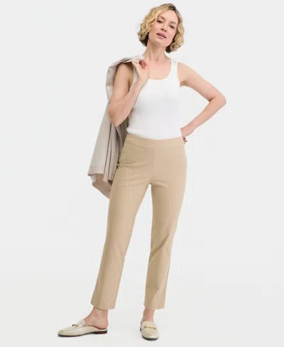 Jm Collection Women's Mid-rise Straight-leg Pull-on Pants, Macy's Exclusive In Blue