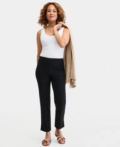 Jm Collection Women's Mid-rise Straight-leg Pull-on Pants, Macy's Exclusive In Brown
