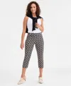 Jm Collection Women's Printed Pull-on Capri Tummy-control Pants, Macy's Exclusive In Multi