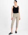 Jm Collection Women's Printed Rivet Capri Pants, Exclusively At Macy's