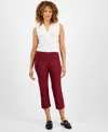 Jm Collection Petite Rivet-detail Capri Pants, Created For Macy's In Multi