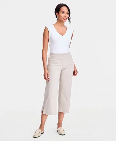 Jm Collection Women's Pull-on Cropped Wide-leg Pants, Exclusively At Macy's In Multi