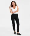 Jm Collection Women's Rhinestone Pearl Embellished Pull-on Cambridge Pants, Macy's Exclusive In Black