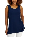 JM COLLECTION WOMEN'S SCOOP-NECK TANK TOP, CREATED FOR MACY'S