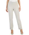 Jm Collection Women's Tummy Control Pull-on Slim-leg Pants, Exclusively At Macy's In Stonewall
