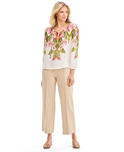 Jm Collection Women's Wide-leg Pull-on Ponte Pants, Macy's Exclusive In White