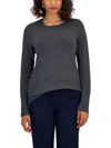 JM COLLECTION WOMENS RIBBED PULLOVER CREWNECK SWEATER