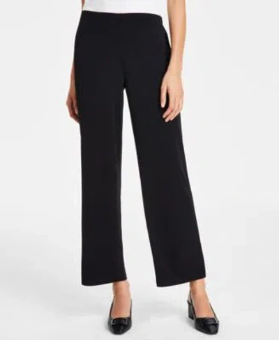 Jm Collection Womens Wide Leg Pull On Pants Regular Short Lengths Pp Short 4xp Created For Macys In Brown