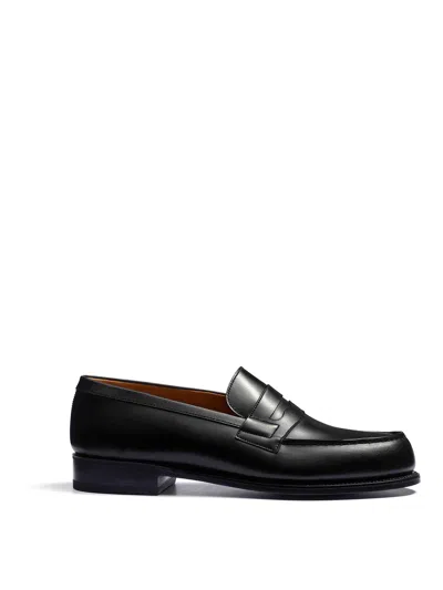 Jm Weston 180 Moccasin Leather Penny Loafers In Multi