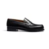 Jm Weston Leather Loafers In Black