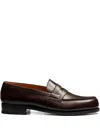 Jm Weston J.m. Weston Penny Strap Calf Leather Loafer In Brown