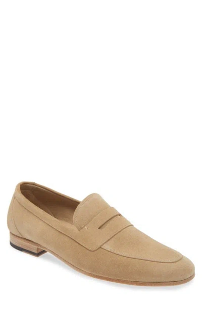 Jm Weston Animation Woogie Apron Toe Loafer In Beige