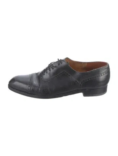 Pre-owned Jm Weston Leather Brogues In Black