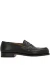 Jm Weston Leather Loafers In Black
