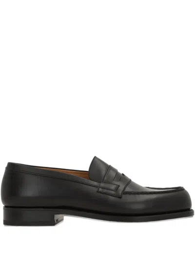 JM WESTON LEATHER LOAFERS