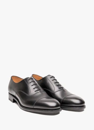 Jm Weston Richelieux En Cuir In Black
