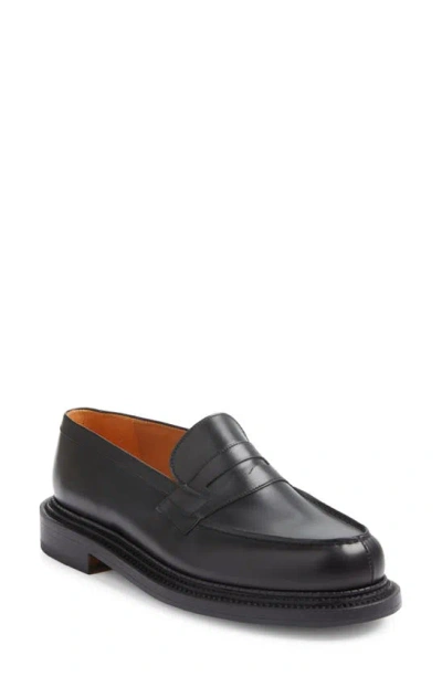 Jm Weston 180 Triple Sole Loafers In Black