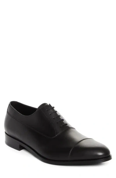 Jm Weston West Cap Toe Derby In Black