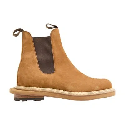 Jm Weston X Sacai - Cambre Chelsea Boots In Brown