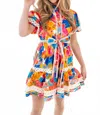 J.marie The Alana Garden Party Mini Dress In Multi In Multi