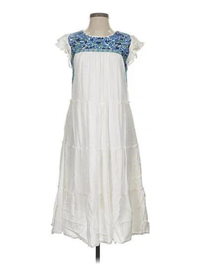 Pre-owned J.marie Casual Dress In White