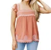 J.marie Ryan Top In Pink In Pink