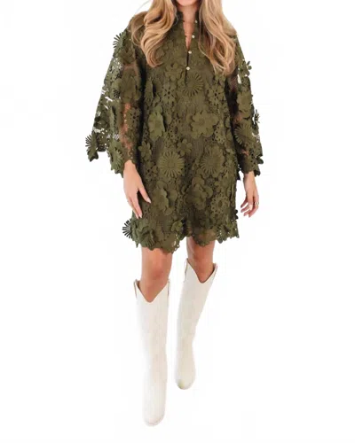 J.marie Seraphina Dress In Olive In Green