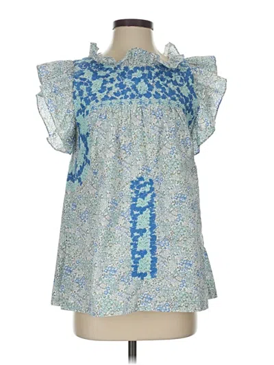 Pre-owned J.marie Sleeveless Blouse In Blue