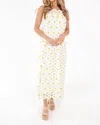 J.marie Sunny Sunflower Crochet Dress Dress In White In White
