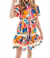 J.marie The Alana Garden Party Mini Dress In Multi In Multi